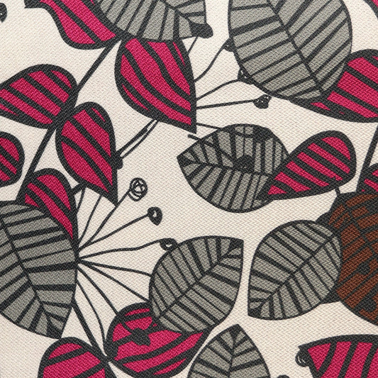 Lino Estampado Hojas Cerradas